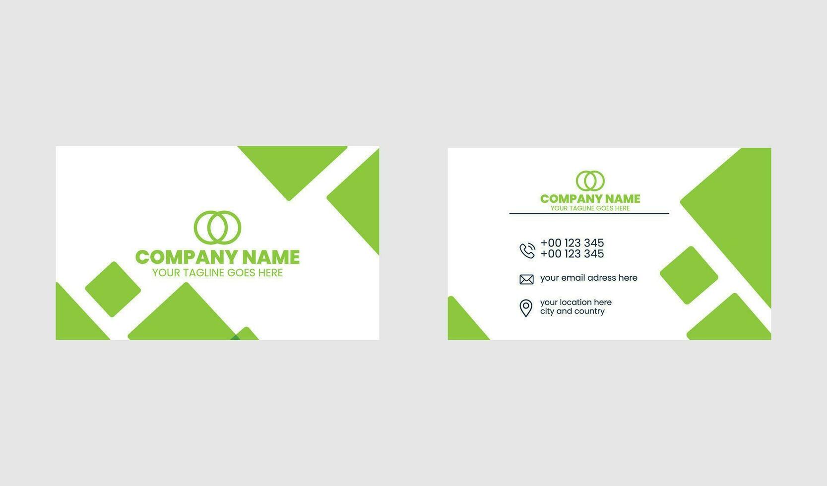 Modern creative and clean business card template vector