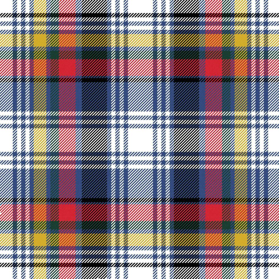 Scottish plaid, Stewart Dress Modern tartan seamless pattern in traditional colors over the white field vector