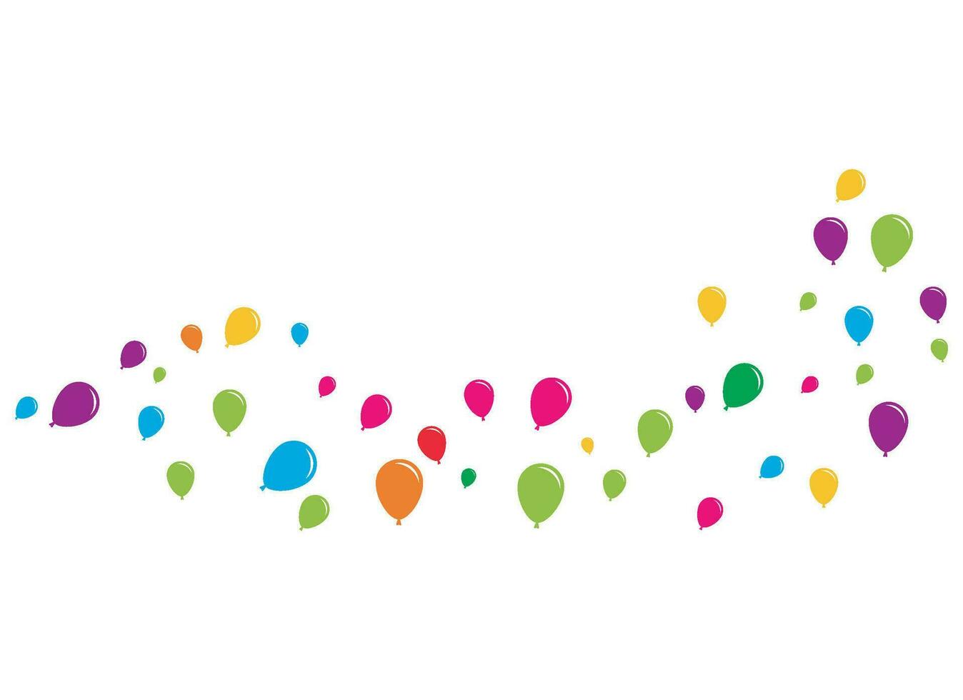 Flying vector festive balloons shiny with glossy balloons for holiday