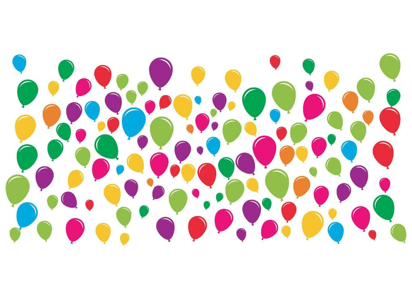 Flying vector festive balloons shiny with glossy balloons for holiday