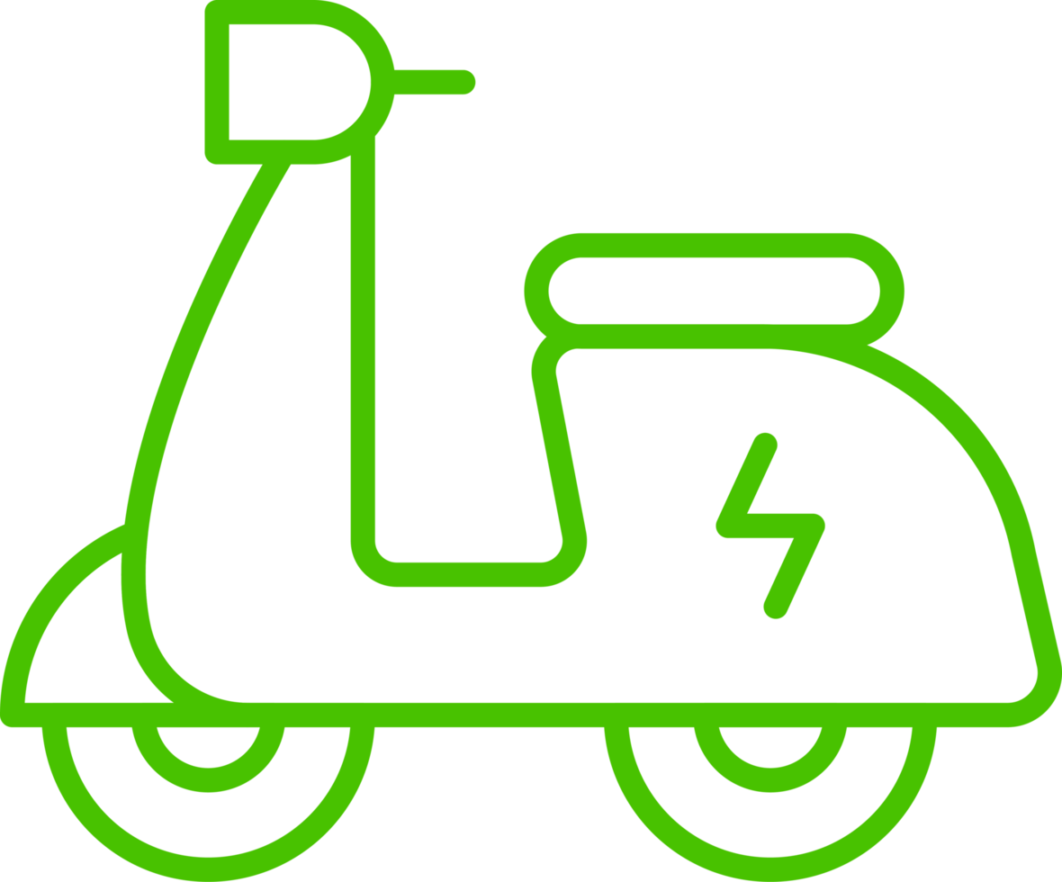 électrique moto ligne icône symbole illustration png