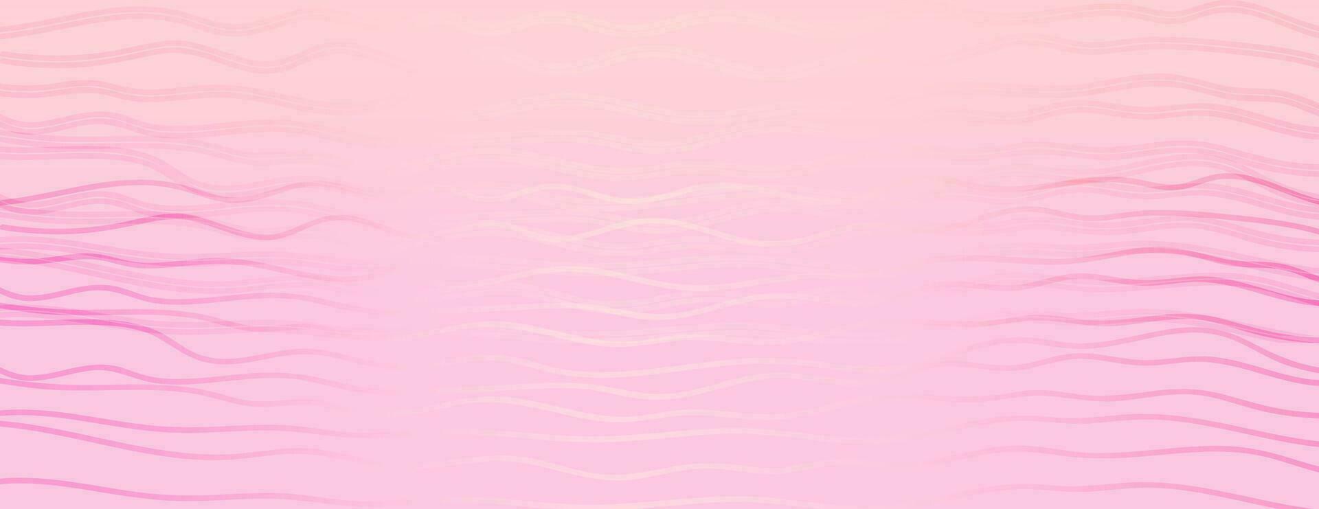 Abstract vector transition peach gradient background. Modern light smooth fon with simple wave line. Suit for poster, cover, banner, brochure, website, sale, back, border