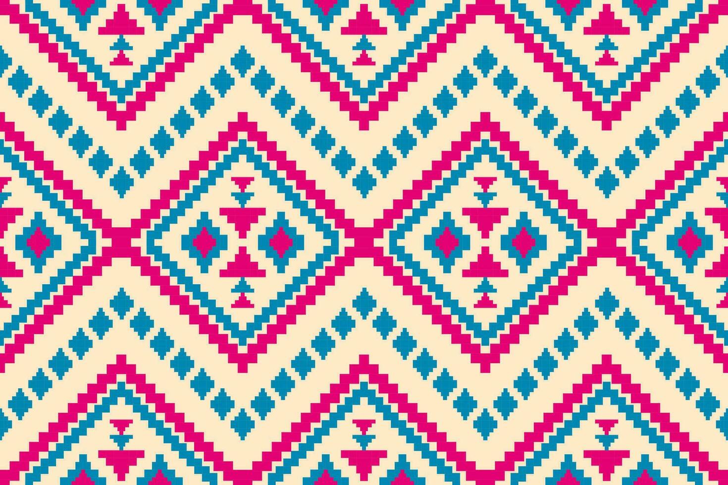 Fabric Mexican style. Geometric ethnic seamless pattern in tribal. Aztec art ornament print. vector