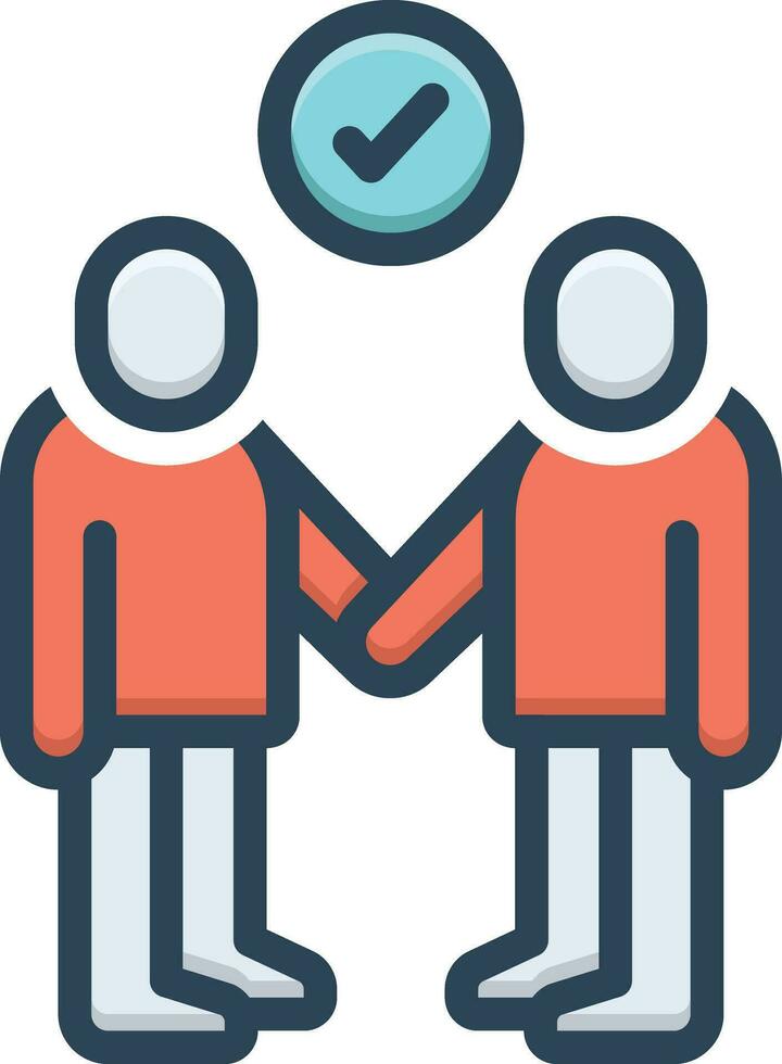 color icon for partners vector