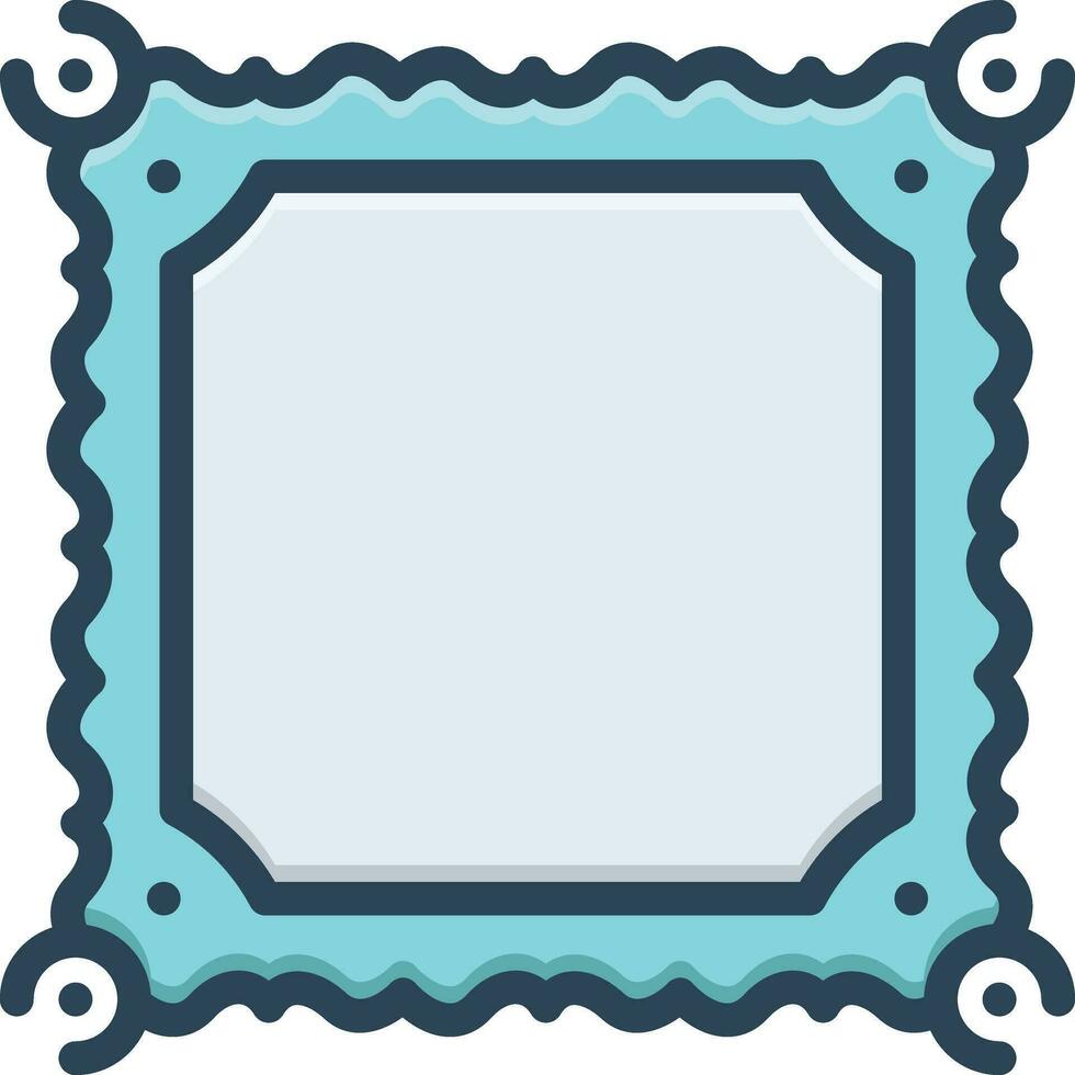 color icon for border vector