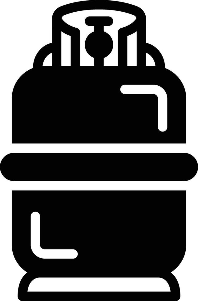 solid icon for cylinder vector