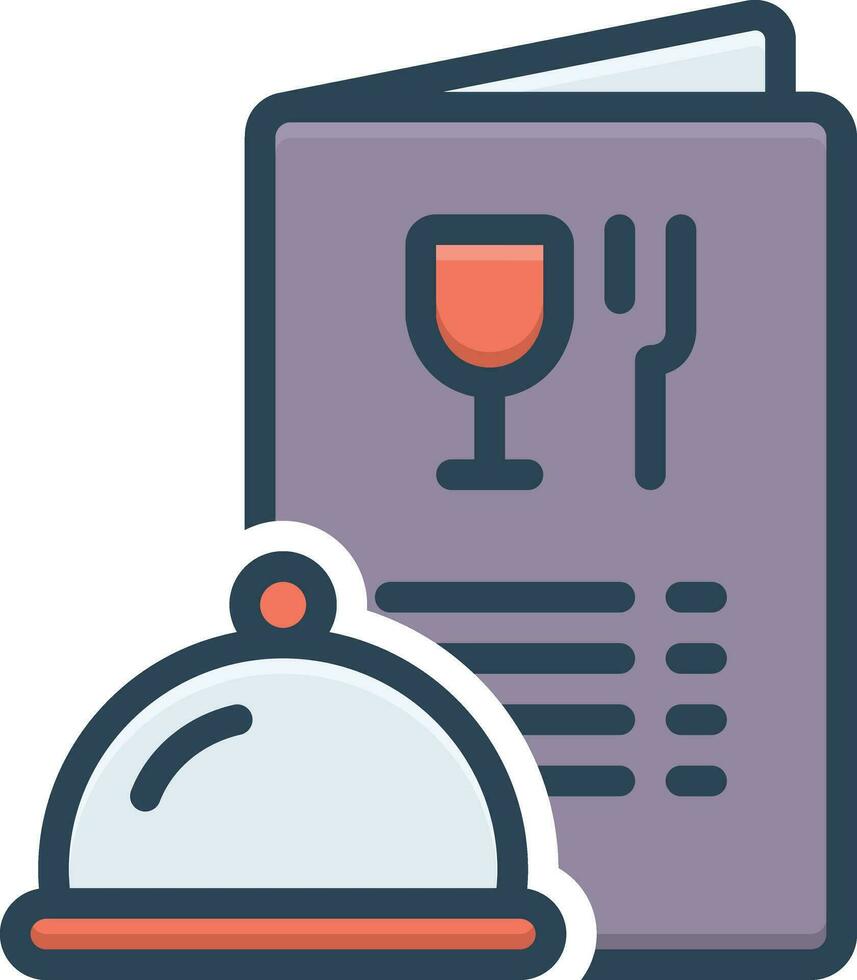 color icon for menu vector