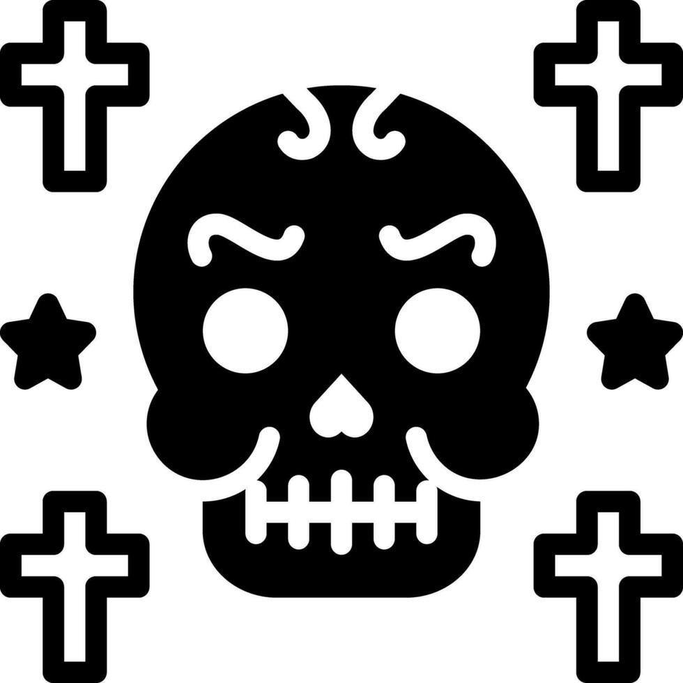 solid icon for gothic vector