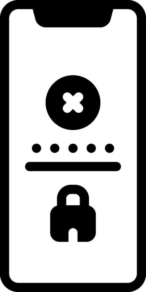 solid icon for incorrect vector