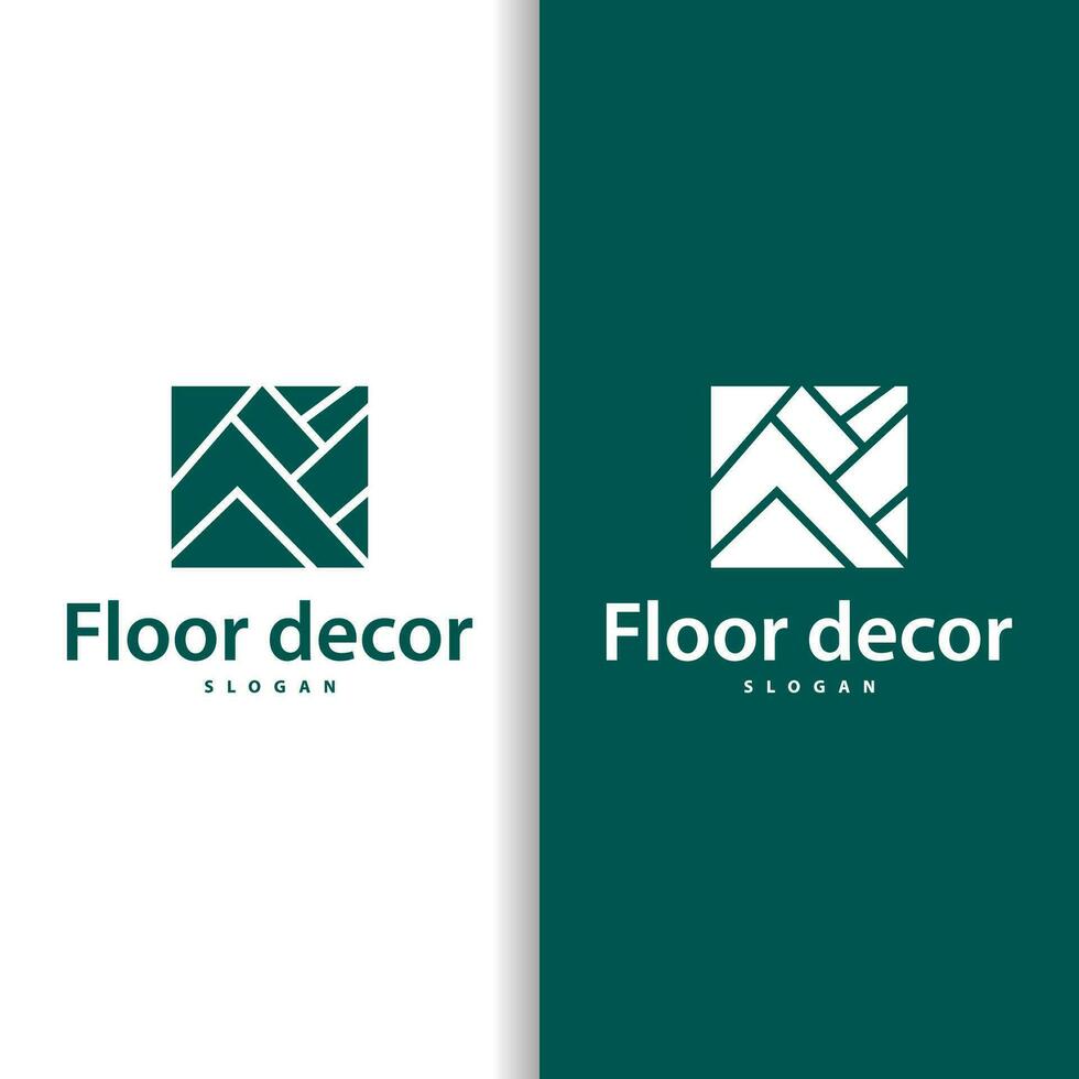 Floor logo simple abstract design home decoration Ceramic tile vector illustration