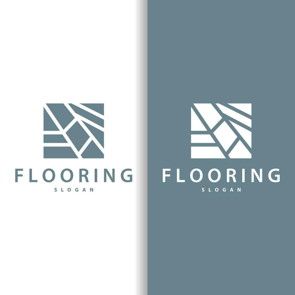 Floor logo simple abstract design home decoration Ceramic tile vector illustration