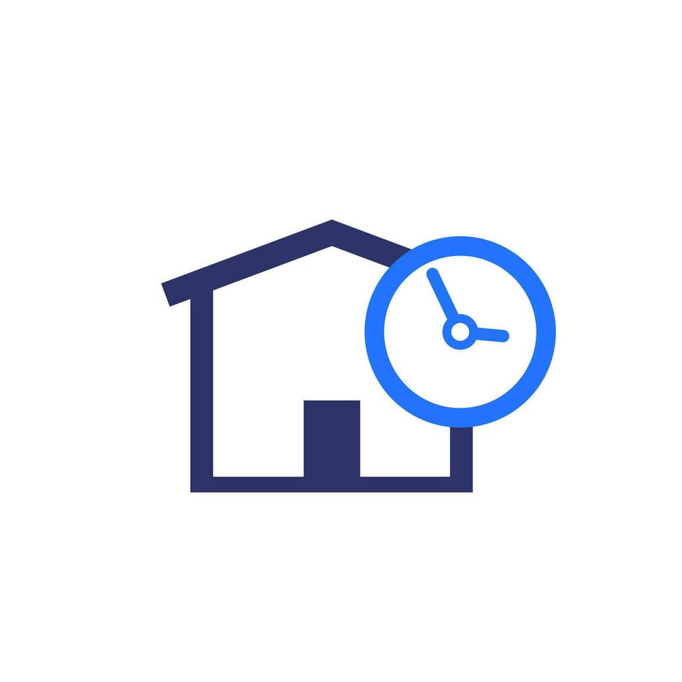 Storage time, warehouse, logistics and distribution icon vector