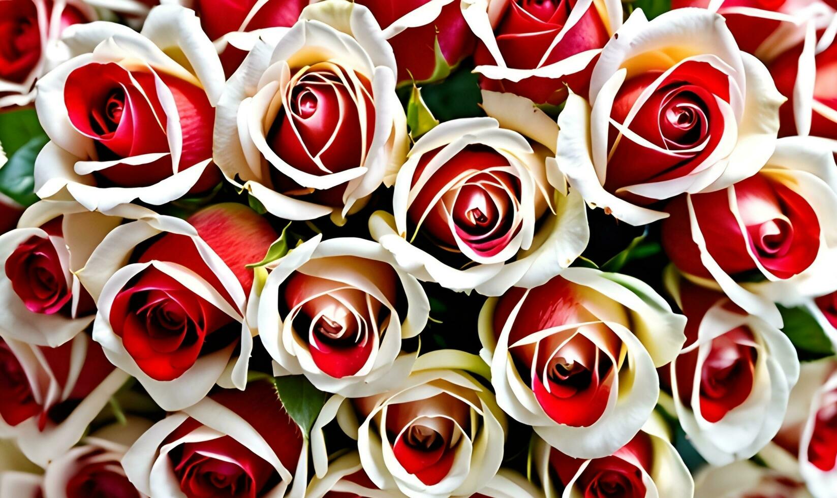 AI generated Natural red roses background. photo