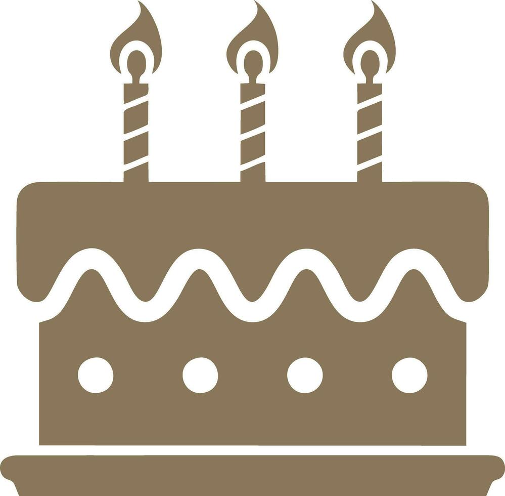 Logo cake birthdays food vector