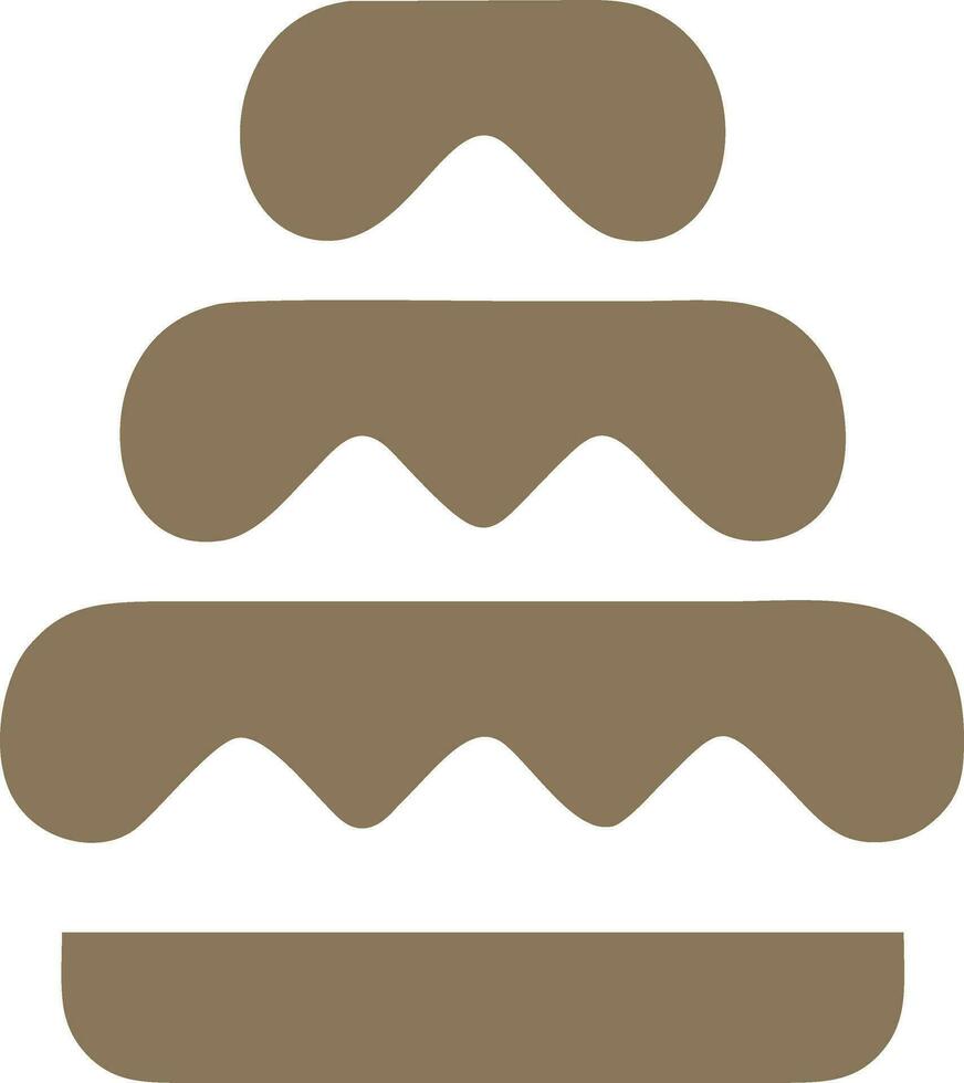 Logo cake birthdays food vector
