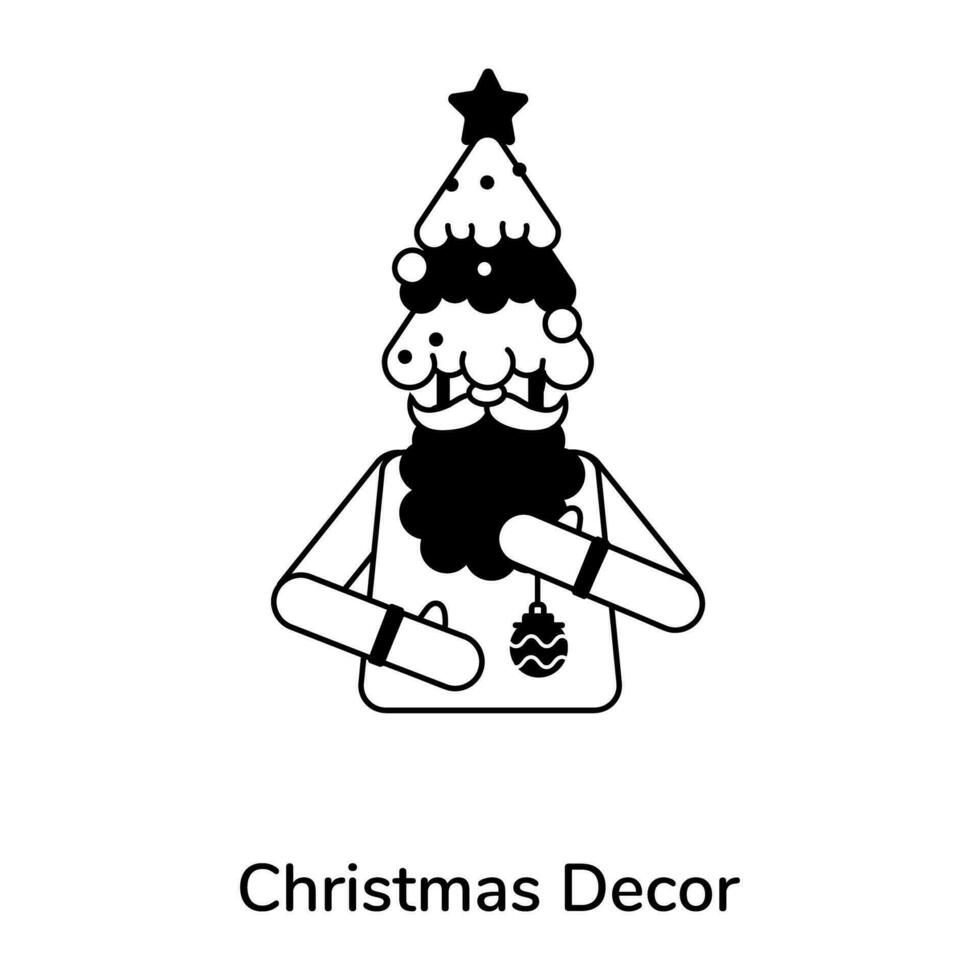 Trendy Christmas Decor vector