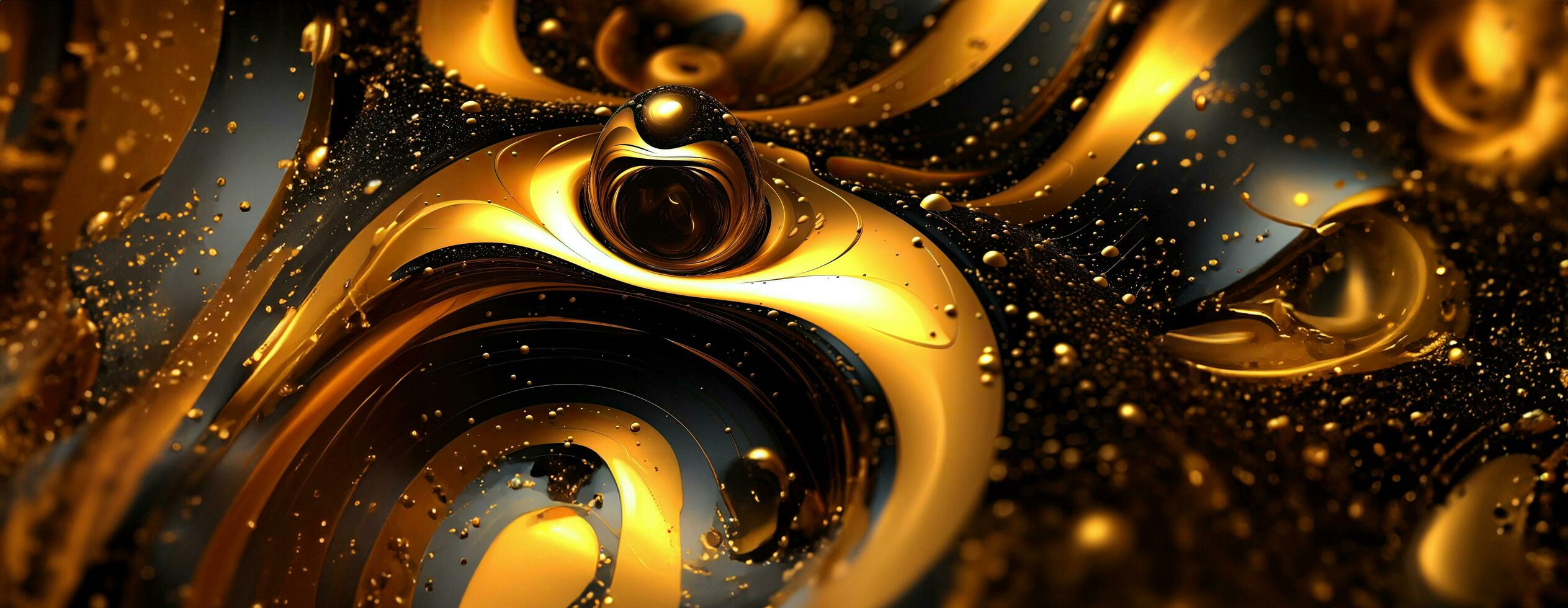 AI generated Gold background or texture and gradients shadow. AI Generative. photo