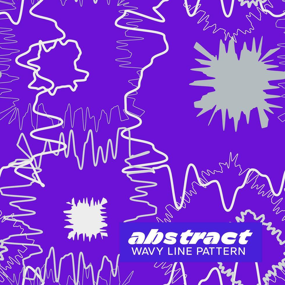 Abstract wavy lines pattern vector