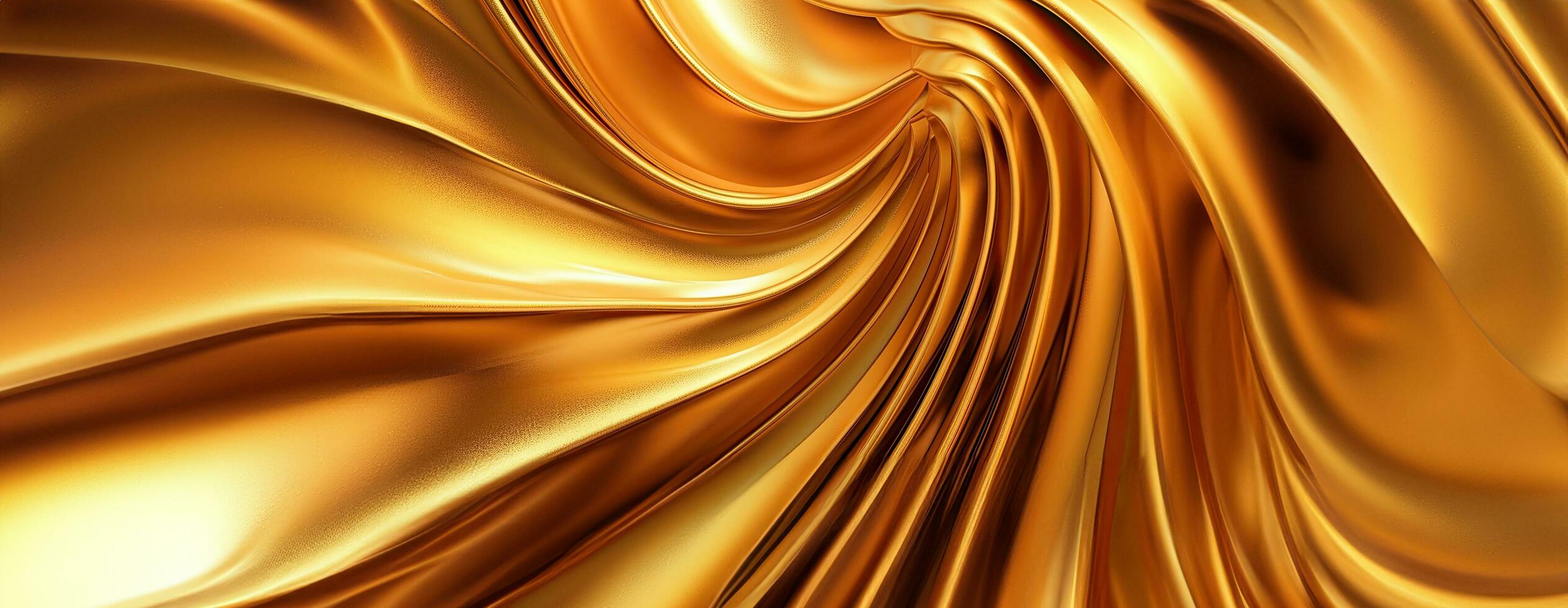 AI generated Gold background or texture and gradients shadow. AI Generative. photo