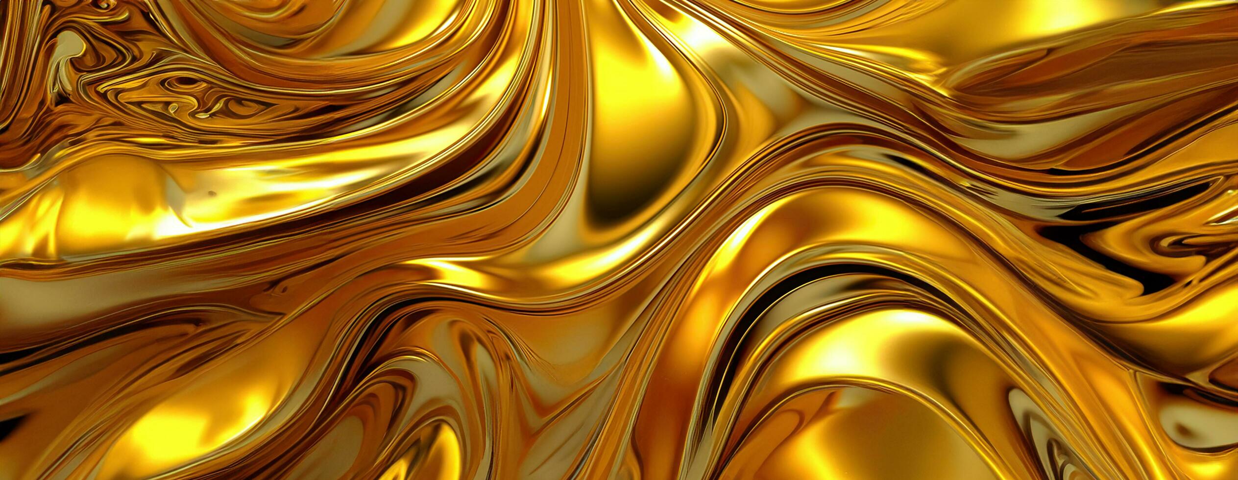 AI generated Gold background or texture and gradients shadow. AI Generative. photo