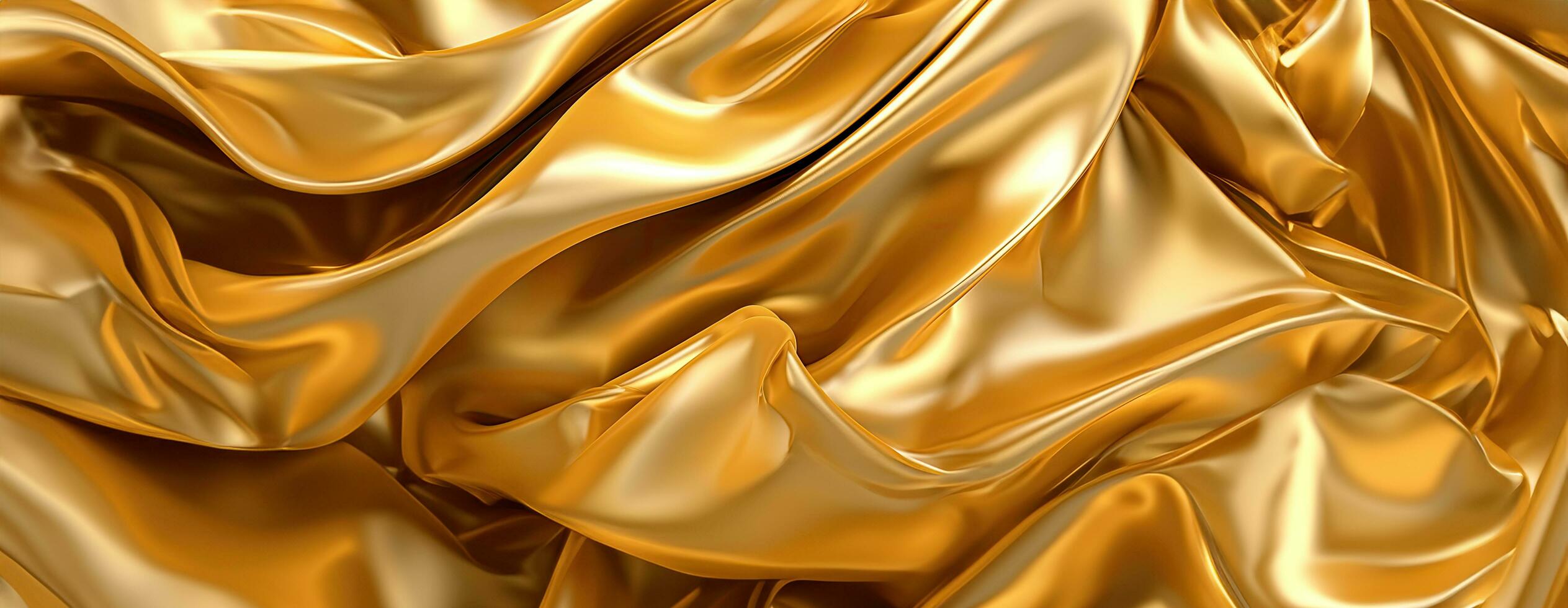 AI generated Gold background or texture and gradients shadow. AI Generative. photo
