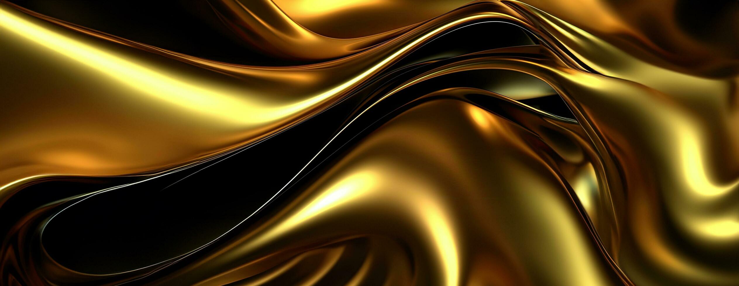 AI generated Gold background or texture and gradients shadow. AI Generative. photo