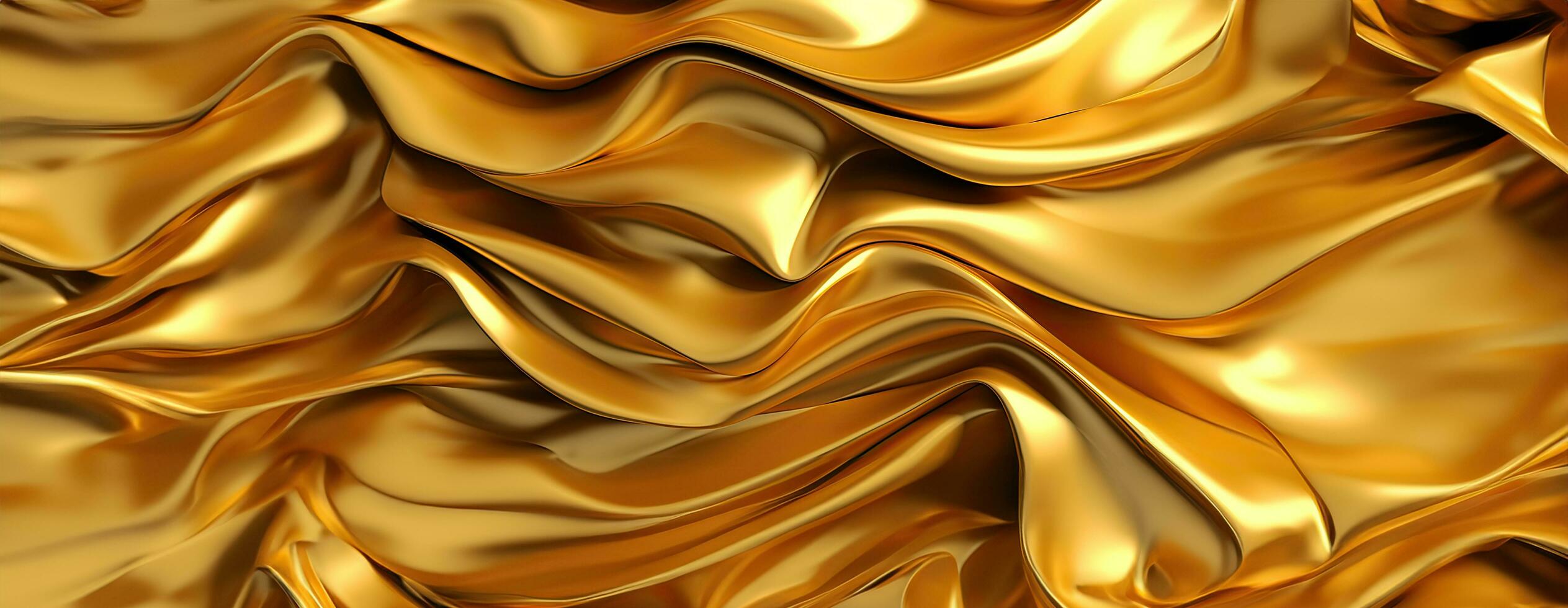 AI generated Gold background or texture and gradients shadow. AI Generative. photo