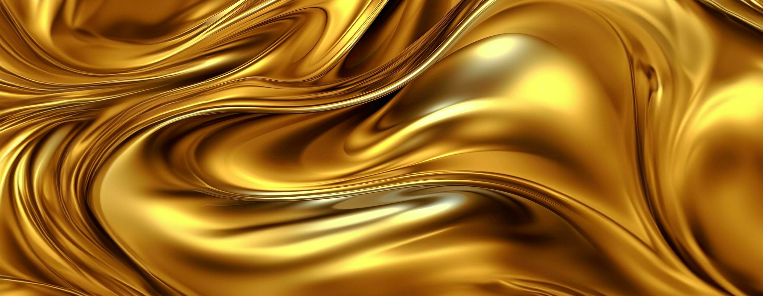 AI generated Gold background or texture and gradients shadow. AI Generative. photo