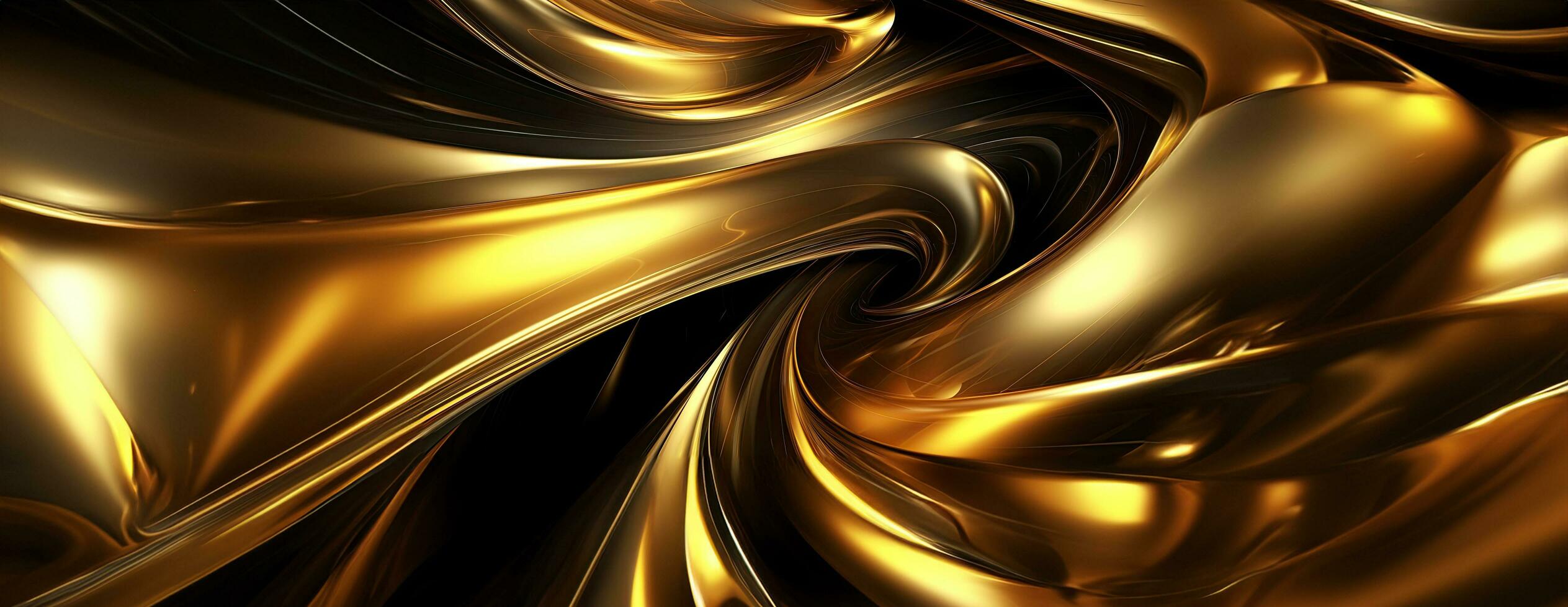 AI generated Gold background or texture and gradients shadow. AI Generative. photo