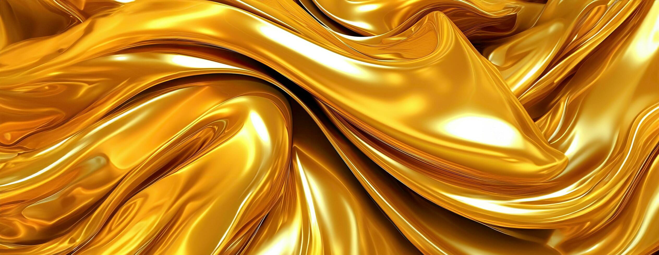 AI generated Gold background or texture and gradients shadow. AI Generative. photo