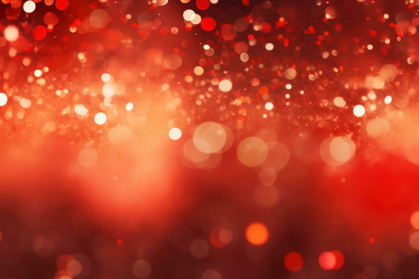 AI generated red background with light bokeh, photo