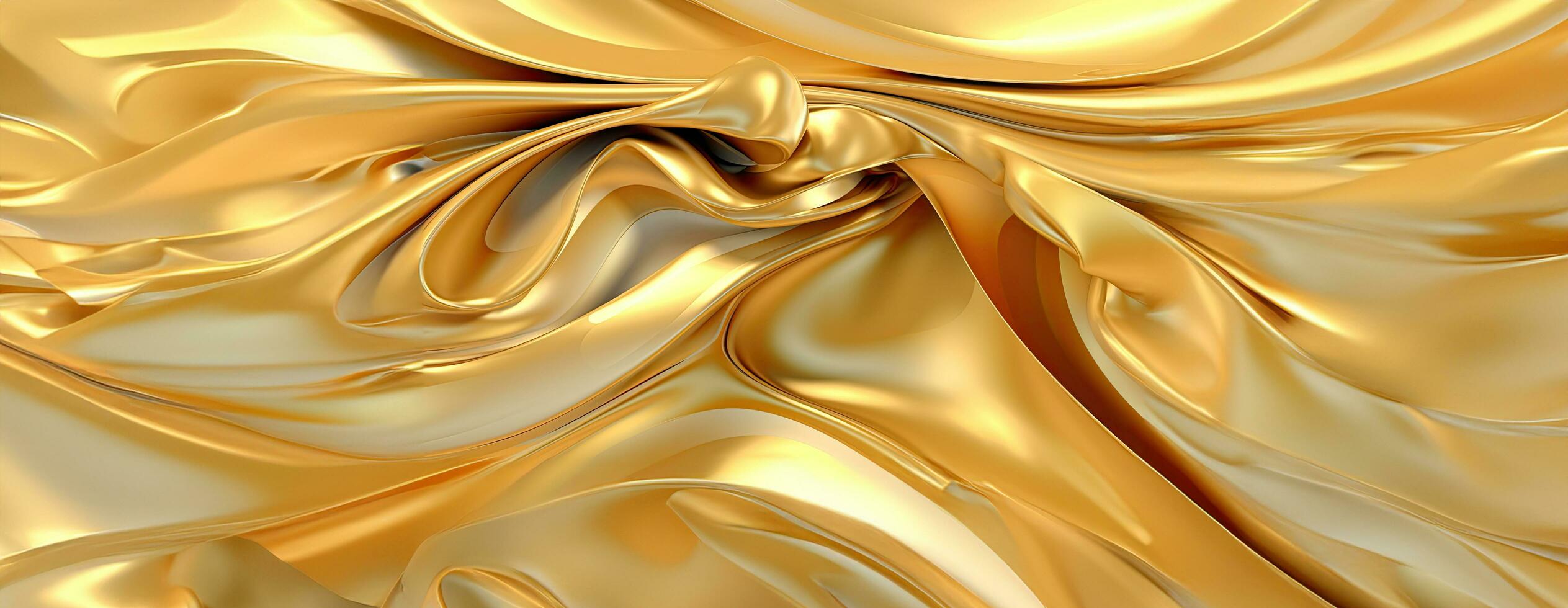 AI generated Gold background or texture and gradients shadow. AI Generative. photo