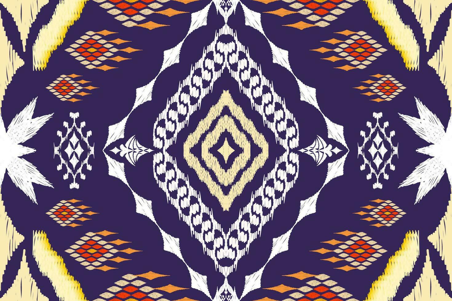 Geometric ethnic aztec embroidery style.Figure ikat oriental traditional art pattern.Design for ethnic background,wallpaper,fashion,clothing,wrapping,fabric,element,sarong,graphic,vector illustration. vector
