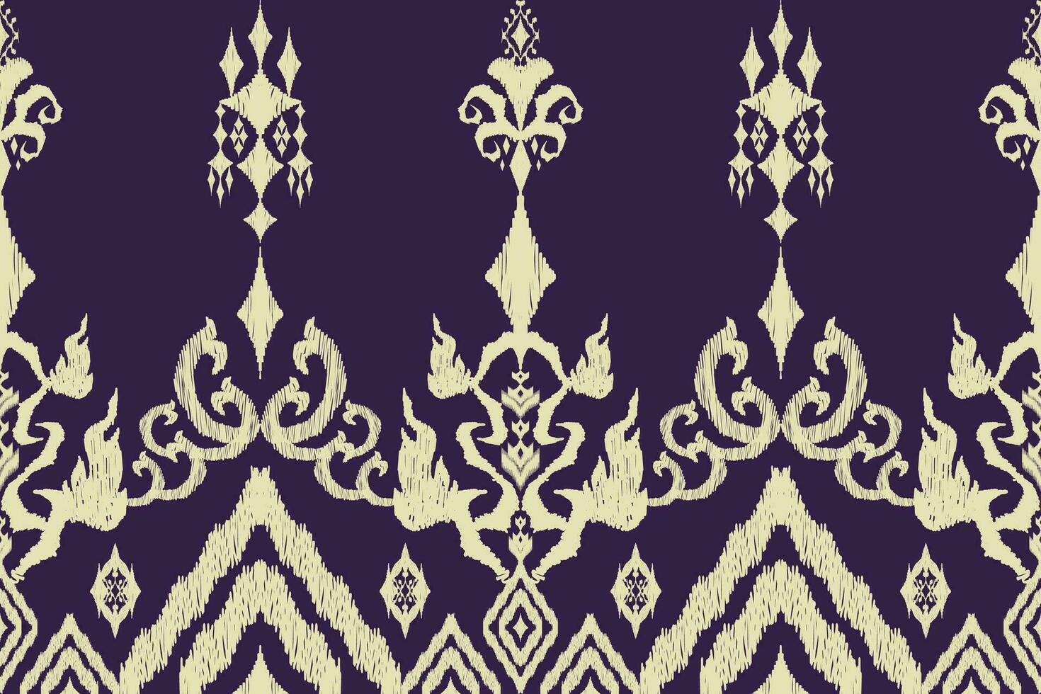 Geometric ethnic aztec embroidery style.Figure ikat oriental traditional art pattern.Design for ethnic background,wallpaper,fashion,clothing,wrapping,fabric,element,sarong,graphic,vector illustration. vector