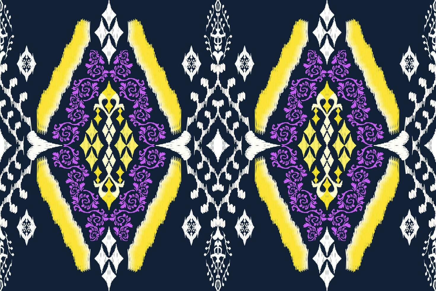 Geometric ethnic aztec embroidery style.Figure ikat oriental traditional art pattern.Design for ethnic background,wallpaper,fashion,clothing,wrapping,fabric,element,sarong,graphic,vector illustration. vector