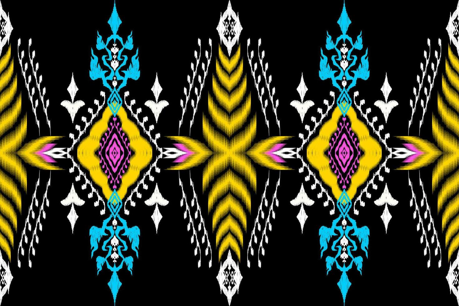 Geometric ethnic aztec embroidery style.Figure ikat oriental traditional art pattern.Design for ethnic background,wallpaper,fashion,clothing,wrapping,fabric,element,sarong,graphic,vector illustration. vector
