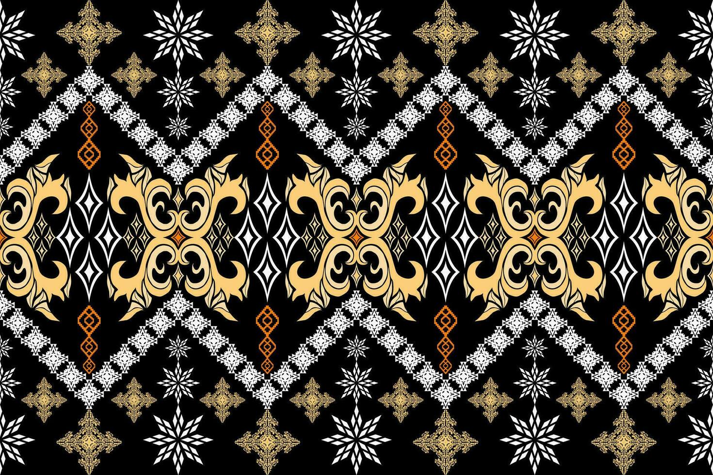 geométrico étnico azteca bordado estilo.figura ikat oriental tradicional Arte patrón de diseño para étnico fondo,fondo de pantalla,moda,ropa,envoltura,tela,elemento,pareo,gráfico,vector ilustración. vector