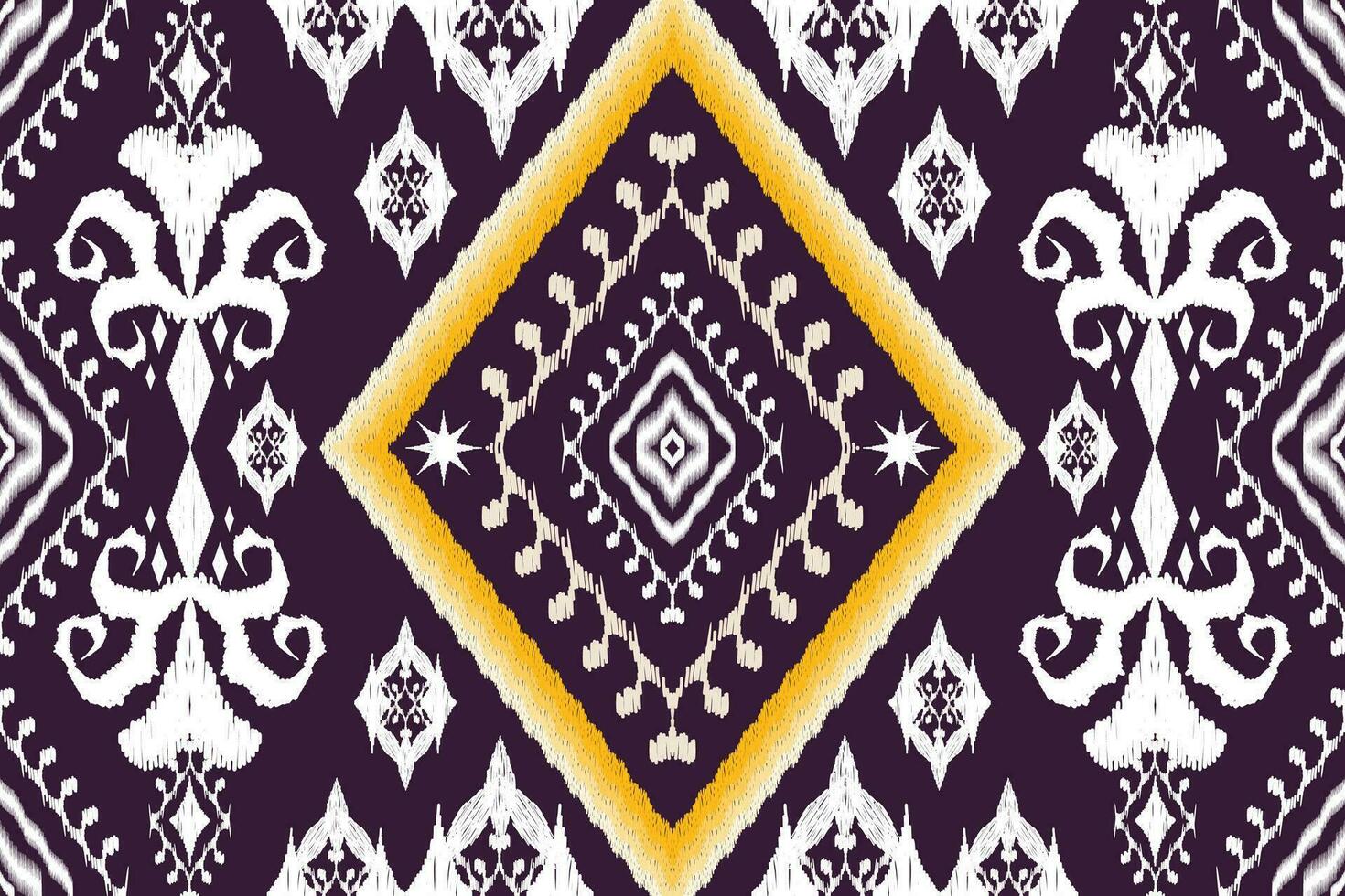 Geometric ethnic aztec embroidery style.Figure ikat oriental traditional art pattern.Design for ethnic background,wallpaper,fashion,clothing,wrapping,fabric,element,sarong,graphic,vector illustration. vector