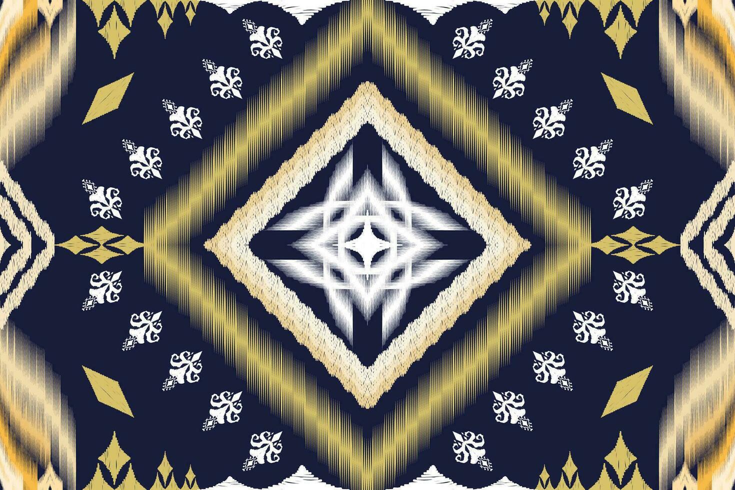 Ikat ethnic aztec embroidery style.Figure Geometric oriental traditional art pattern.Design for ikat background,wallpaper,fashion,clothing,wrapping,fabric,element,sarong,graphic,vector illustration. vector