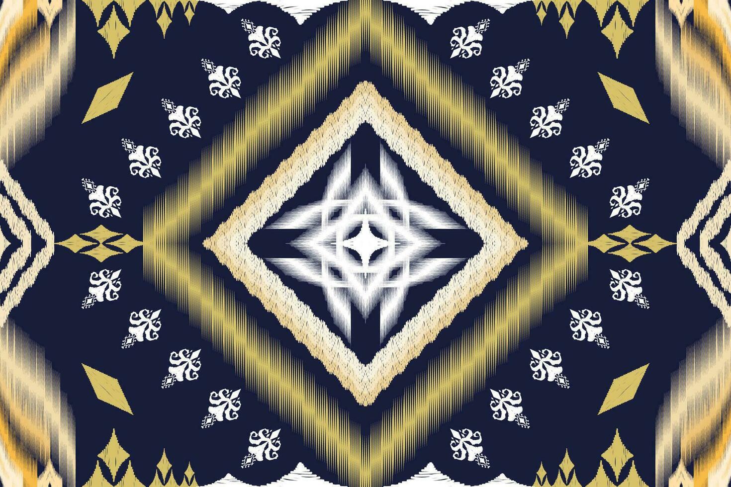 Ikat ethnic aztec embroidery style.Figure Geometric oriental traditional art pattern.Design for ikat background,wallpaper,fashion,clothing,wrapping,fabric,element,sarong,graphic,vector illustration. vector