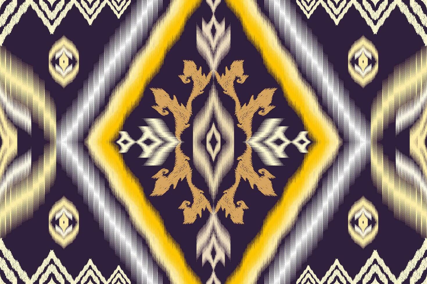 Geometric ethnic aztec embroidery style.Figure ikat oriental traditional art pattern.Design for ethnic background,wallpaper,fashion,clothing,wrapping,fabric,element,sarong,graphic,vector illustration. vector