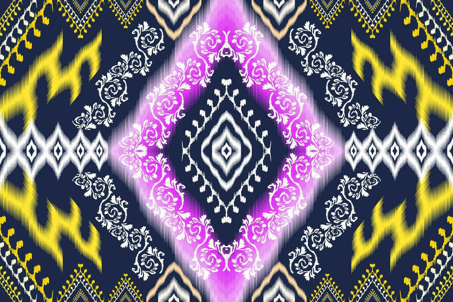 Geometric ethnic aztec embroidery style.Figure ikat oriental traditional art pattern.Design for ethnic background,wallpaper,fashion,clothing,wrapping,fabric,element,sarong,graphic,vector illustration. vector