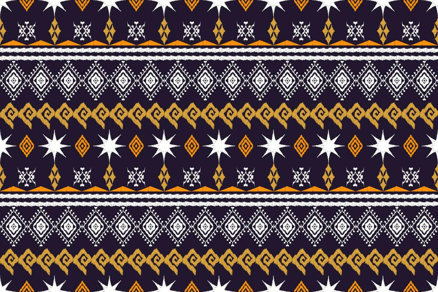 Geometric ethnic aztec embroidery style.Figure ikat oriental traditional art pattern.Design for ethnic background,wallpaper,fashion,clothing,wrapping,fabric,element,sarong,graphic,vector illustration. vector