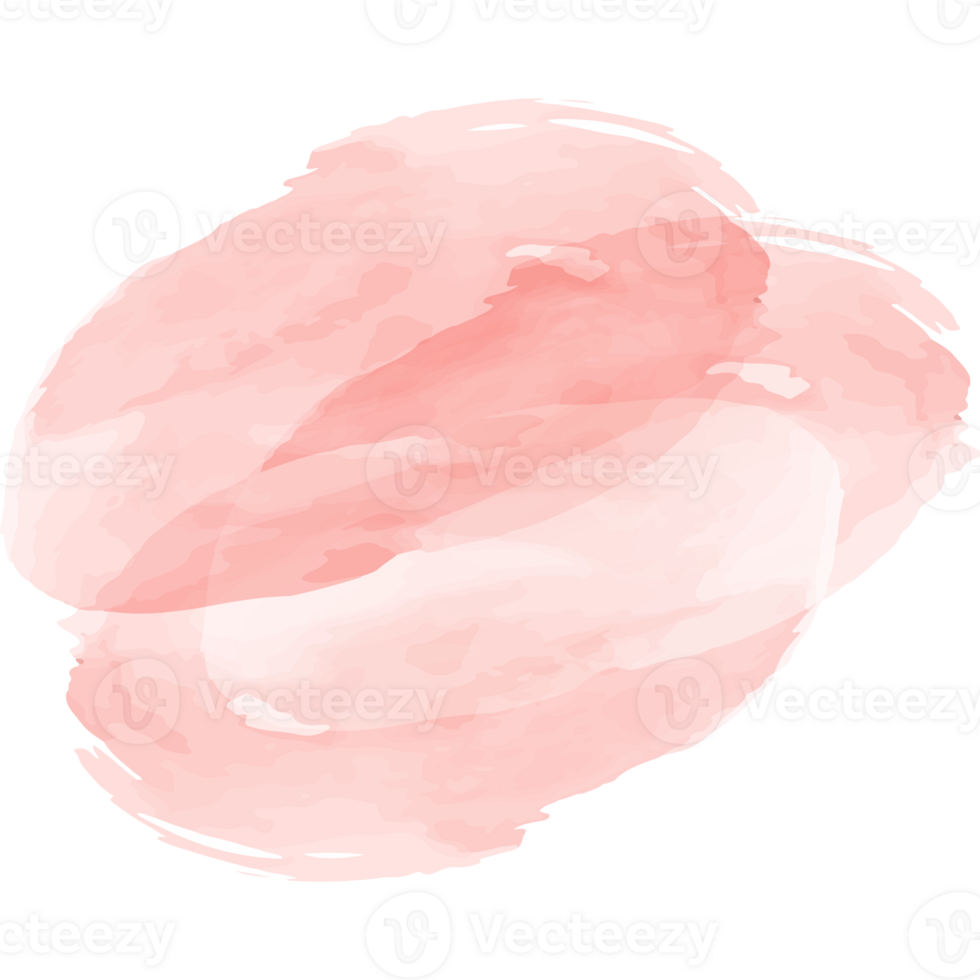 Soft coral pink watercolor spot. png