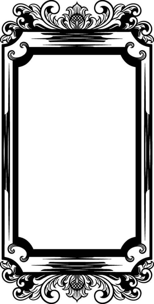 vector espejo ornamento marco