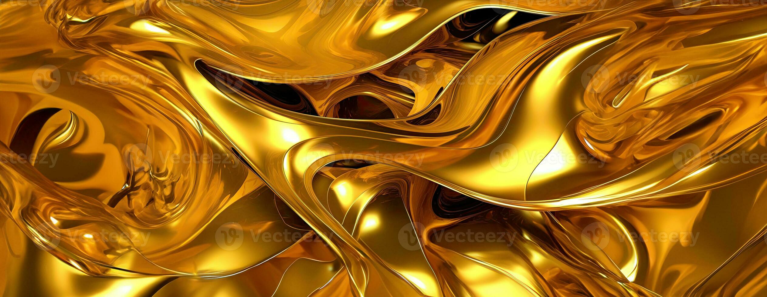 AI generated Gold background or texture and gradients shadow. AI Generative. photo