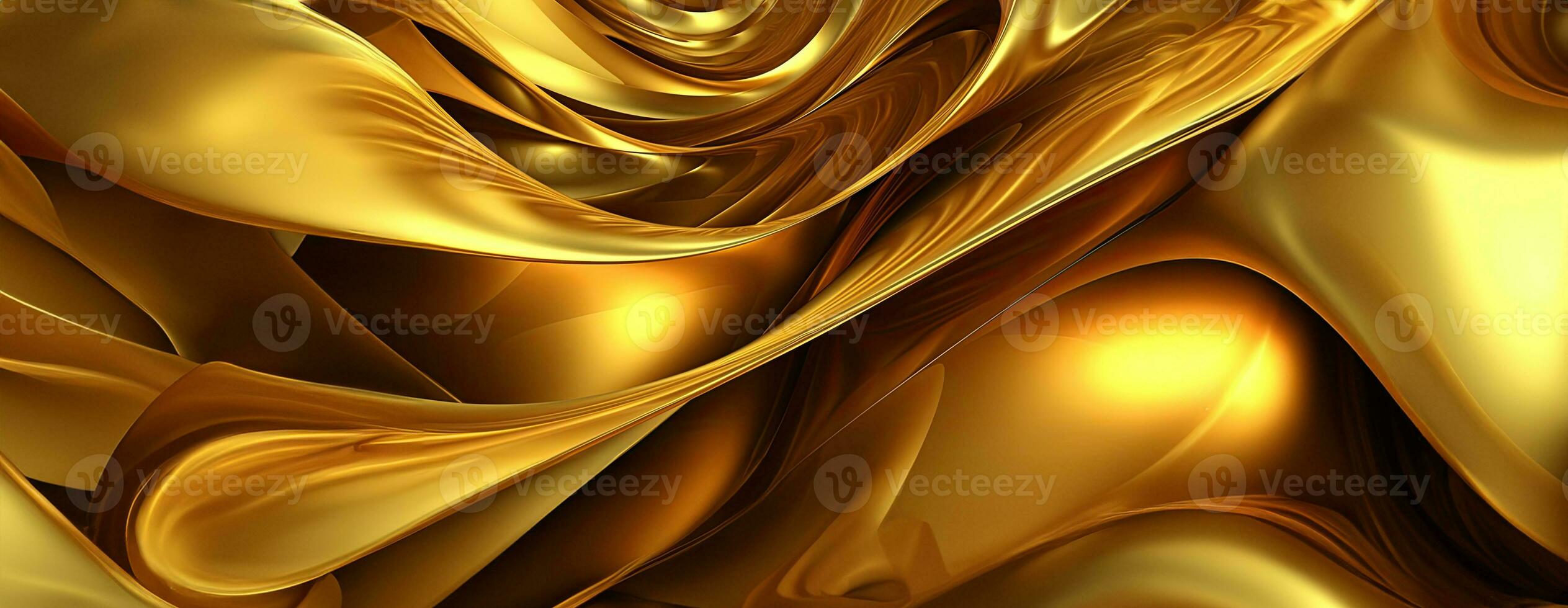 AI generated Gold background or texture and gradients shadow. AI Generative. photo