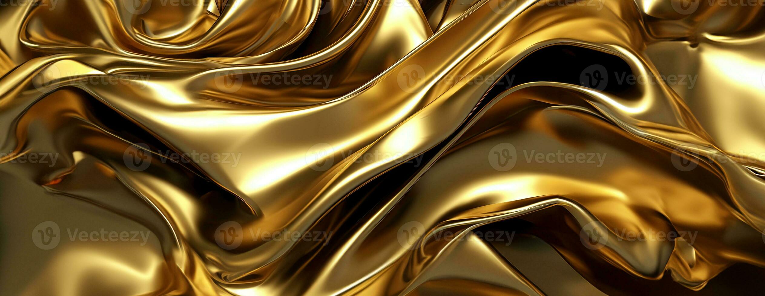 AI generated Gold background or texture and gradients shadow. AI Generative. photo