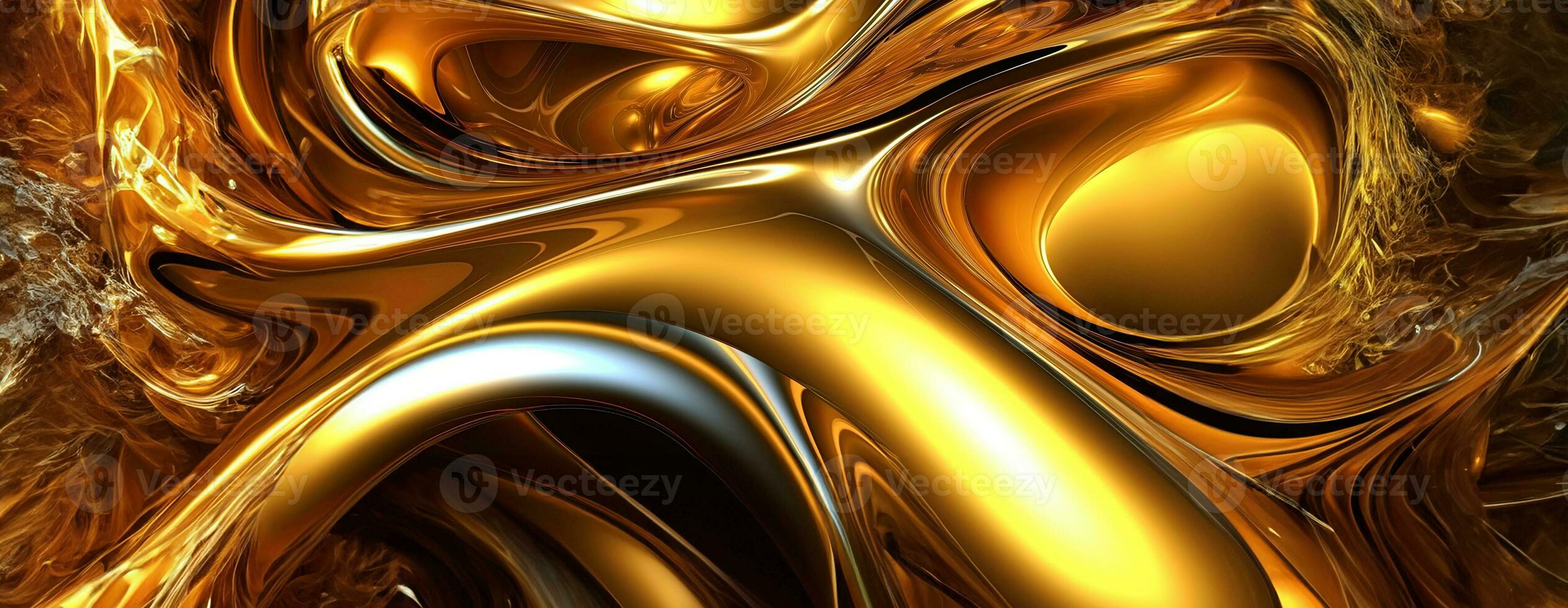 AI generated Gold background or texture and gradients shadow. AI Generative. photo