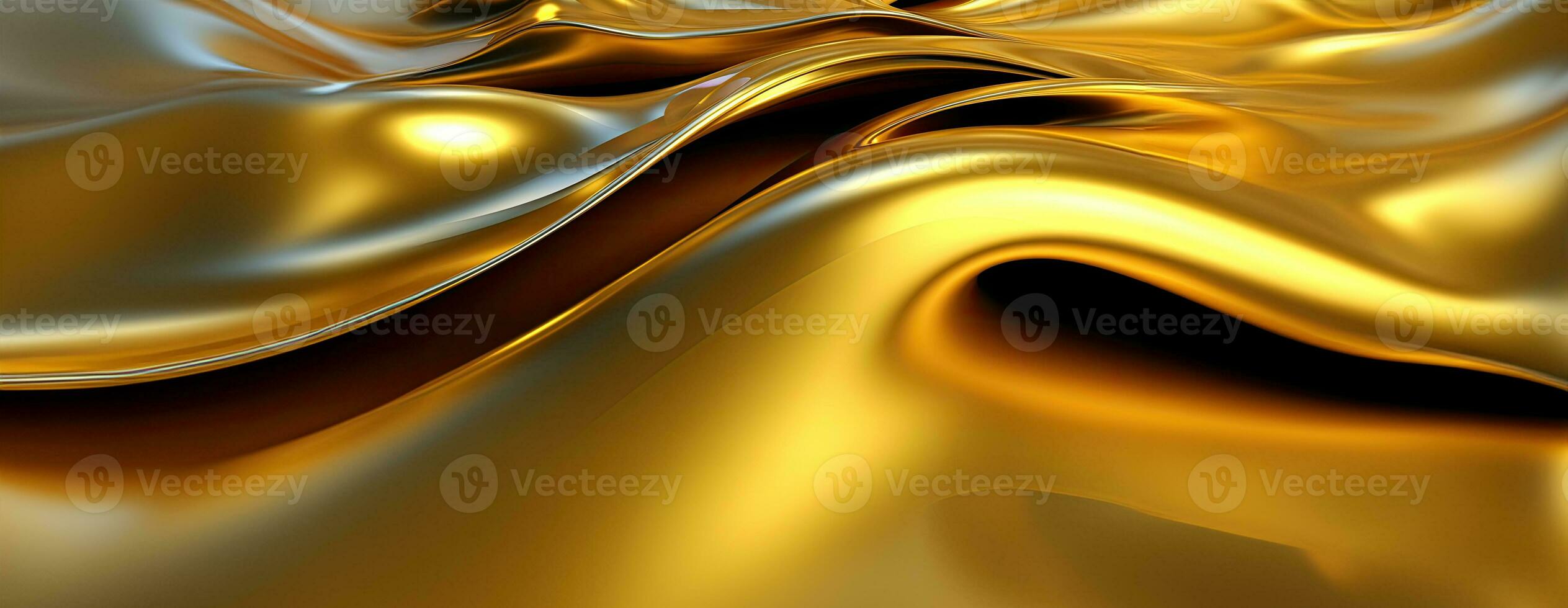 AI generated Gold background or texture and gradients shadow. AI Generative. photo